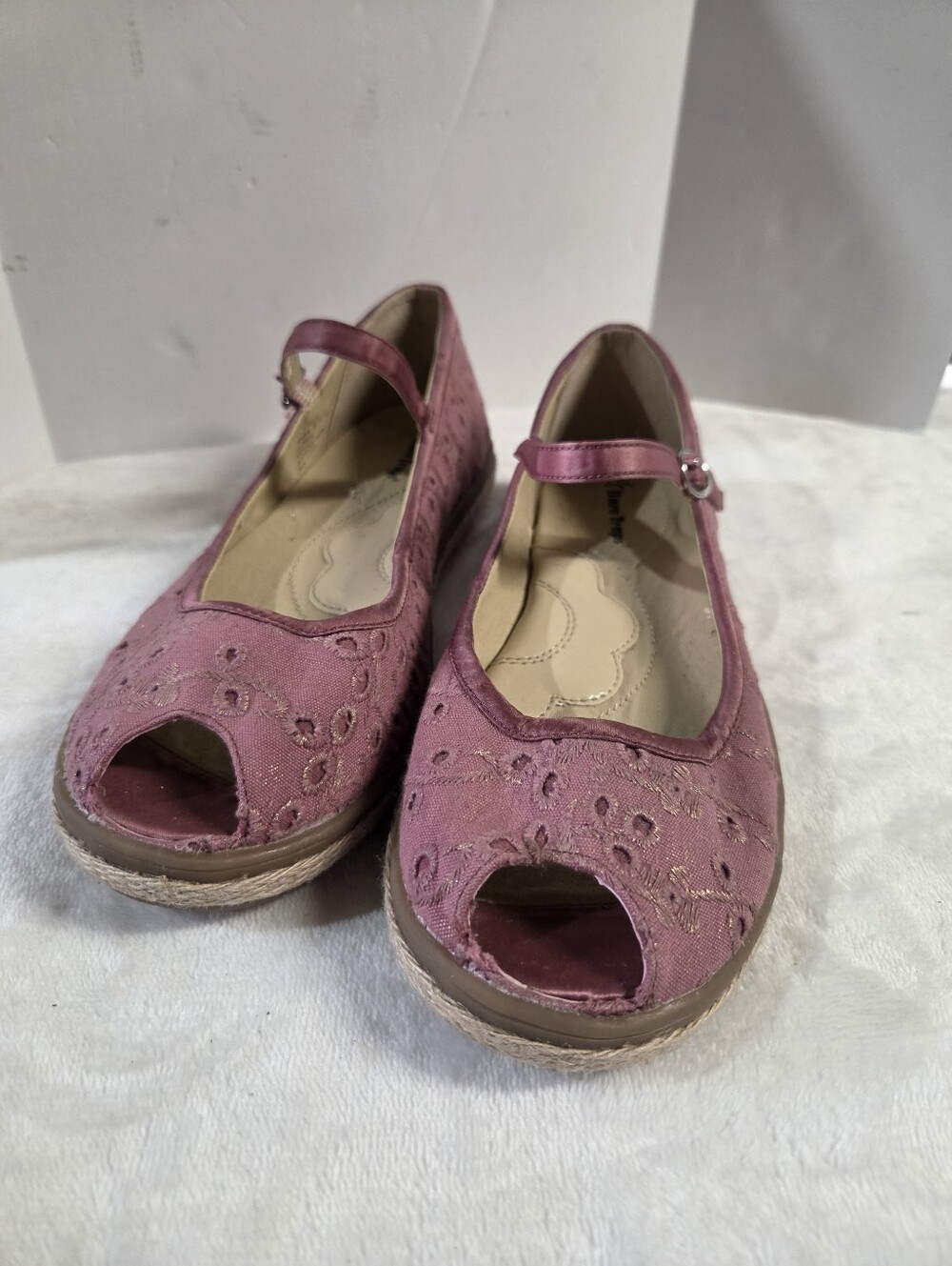 BareTraps Pink Peep-Toe Mary Jane Clogs